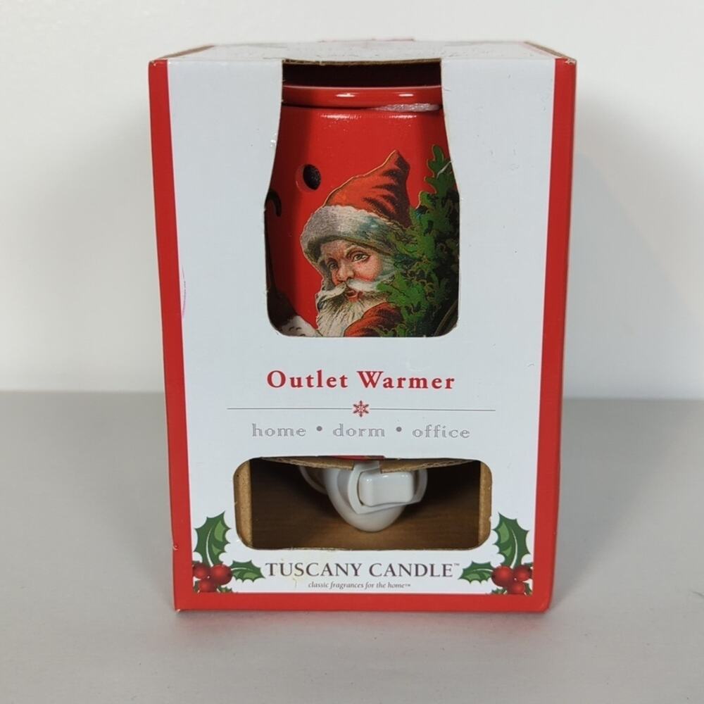 Tuscany Candle NWT Christmas Santa Outlet Warmer